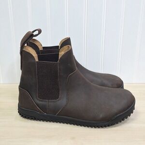 XERO Ridgeway Chelsea Boots Brown Leather Wide Toe Barefoot Men's Size 7